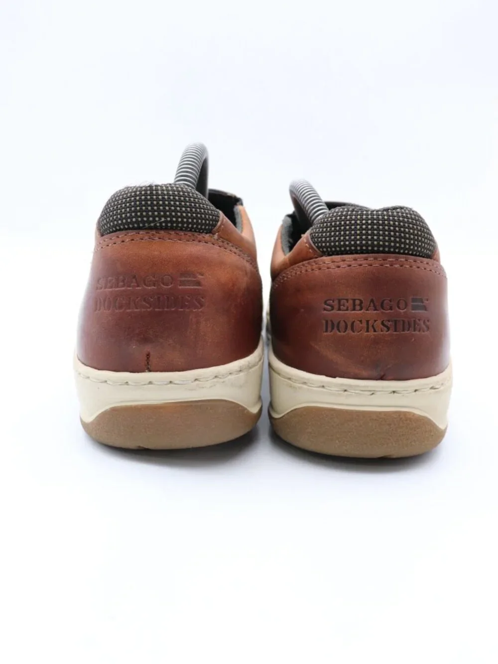 Sebago Docksides Brown Leather Men’s Size 10.5 M Slip On Loafers 7053